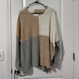 Easel Neutral Knit Sweater